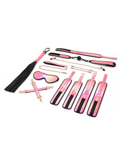 БДСМ-набор Liebe Seele Vivid Sakura 8 Pieces Set, 8 аксессуаров, экокожа на бархатной основе - Фото №2