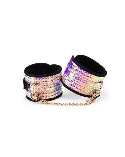 Набор Liebe Seele Pink Glossy 7pcs Bondage Kit, фиксаторы, ошейник с поводком, кляп, флоггер, маска - Фото №2