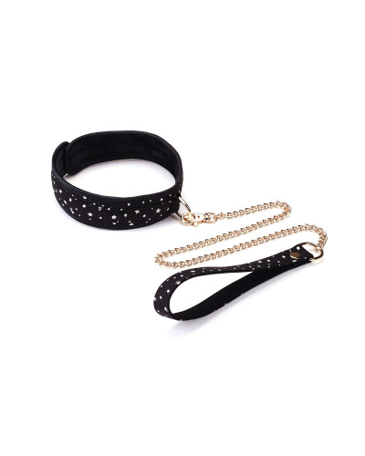 Набор Liebe Seele Stary Nights 7pcs Bondage Kit, фиксаторы, ошейник с поводком, кляп, флоггер, маска - Фото №6