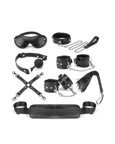 Набір Liebe Seele Temptation Bondage 8pcs Kit, фіксатори, нашийник з повідцем, кляп, флогер, маска - Фото №1