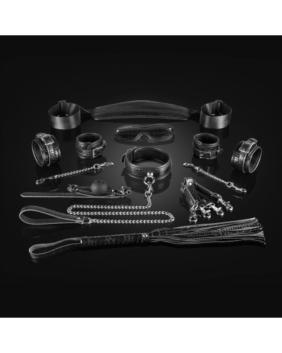 Набір Liebe Seele Temptation Bondage 8pcs Kit, фіксатори, нашийник з повідцем, кляп, флогер, маска - Фото №2