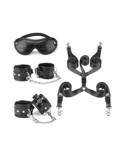 Набір для фіксації на ліжку Liebe Seele Temptation Underbed Mattress Restraint Kit + маска - Фото №1