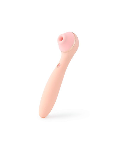 Вакуумный стимулятор с вибратором KISSTOY Polly Max Pink - Фото №3