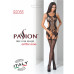 Бодістокінг Passion BS066 One Size, Black, комбінезон, імітація панчіх і пояса з гартерами - Фото №7