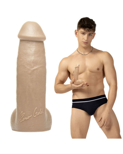 Фалоімітатор Fleshjack Boys: Reno Gold Dildo, за зліпком пеніса порноактора - Фото №1