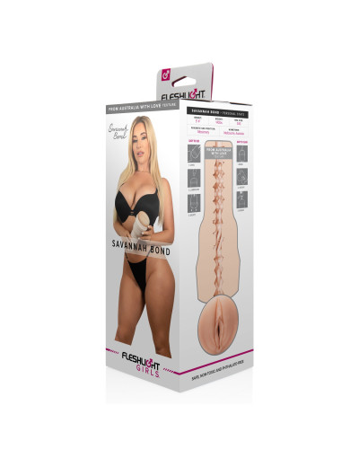 Мастурбатор Fleshlight Girls: Savannah Bond — From Australia With Love, зі зліпка вульви - Фото №5