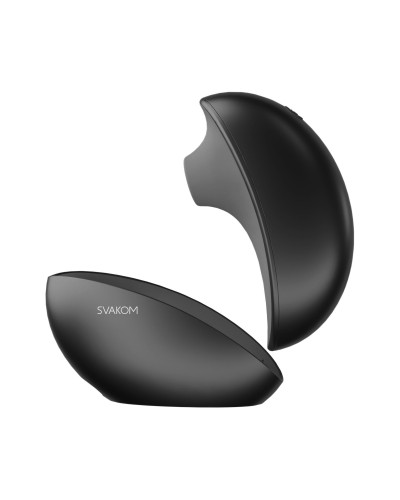 Вакуумний кліторальний смарт-стимулятор Svakom Pulse Galaxie Midnight Black, проєктор зоряного неба - Фото №1