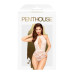 Боди с глубоким декольте и высокими трусиками Penthouse - Toxic Powder White S/M - Фото №3