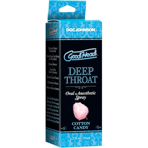 Спрей для мінету Doc Johnson GoodHead DeepThroat Spray - Cotton Candy 59 мл для глибокого мінету
