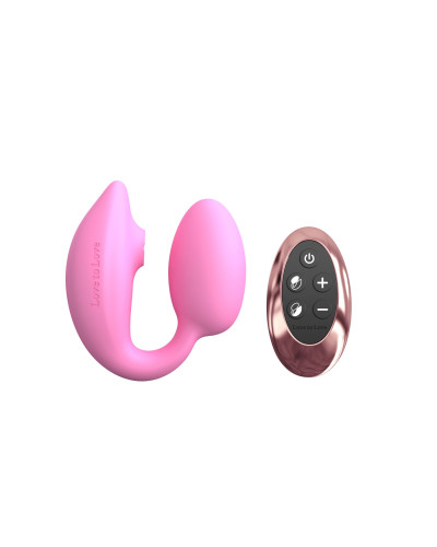 Виброяйцо с вакуумной клиторальной стимуляцией Love To Love Wonderlover PINK PASSION - Фото №1