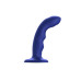 Насадка для страпона з подвійною точковою пульсацією Strap-On-Me TAPPING DILDO WAVE – NIGHT BLUE, М - Фото №1