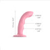 Насадка для страпона с двойной точечной пульсацией Strap-On-Me TAPPING DILDO WAVE – CORAL PINK, М - Фото №2