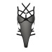Боди-монокини Passion Exclusive HAGAR BODY XXL/XXXL, black - Фото №5