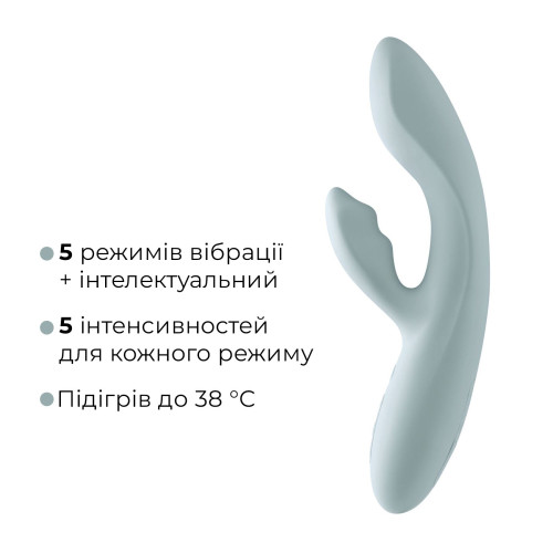 Смарт вібратор-кролик Svakom Chika, 2 незалежні мотори, підігрів до 38 °C