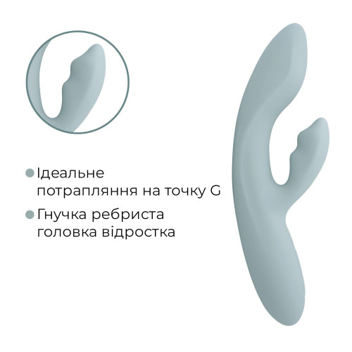 Смарт вібратор-кролик Svakom Chika, 2 незалежні мотори, підігрів до 38 °C