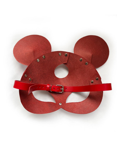 Шкіряна маска мишки Art of Sex - Mouse Mask, колір Червоний - Фото №4