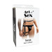 Чоловічі гартери з натуральної шкіри Art of Sex - Serge, колір Чорний, розмір XS-M - Фото №4
