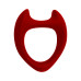 Эрекционное кольцо Wooomy Toro L Red - Фото №1