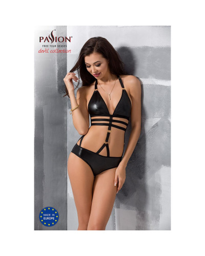 Боді монокіні під латекс Passion Exclusive LAMIS BODY S/M, black - Фото №3