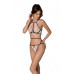 Комплект білизни Passion CHIKA SET, L/XL, cream, топ, трусики - Фото №1