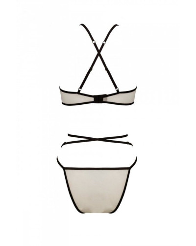 Комплект білизни Passion CHIKA SET, L/XL, cream, топ, трусики - Фото №4