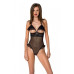 Еротичне боді Passion DOLLY BODY, XXL/XXXL, black, з відкритими чашками - Фото №1