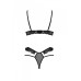 Эротический комплект Passion DOLLY SET, XXL/XXXL, black, с открытыми чашками - Фото №4