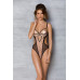 Эротическое боди Passion MARINA BODY, L/XL, beige, с открытыми чашками - Фото №6