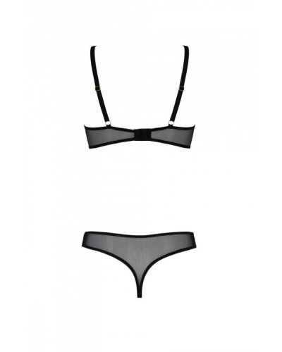 Эротическое боди Passion MARINA BODY, XXL/XXXL, beige, с открытыми чашками - Фото №4