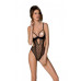 Эротическое боди Passion MARINA BODY, XXL/XXXL, black, с открытыми чашками - Фото №1