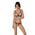 Еротичний комплект Passion MARINA SET WITH OPEN BRA, XXL/XXXL, beige, відкриті чашки - Фото №1
