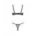 Еротичний комплект Passion MARINA SET WITH OPEN BRA, XXL/XXXL, beige, відкриті чашки - Фото №4