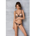 Еротичний комплект Passion MARINA SET WITH OPEN BRA, XXL/XXXL, beige, відкриті чашки - Фото №6