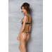 Еротичний комплект Passion MARINA SET WITH OPEN BRA, XXL/XXXL, beige, відкриті чашки - Фото №7