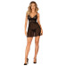 Еротичний комплект Obsessive Chemeris babydoll & thong XL/2XL, пеньюар та стрінги - Фото №5