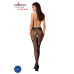 Колготки-бодістокінги Passion S012 One Size, Black, імітація панчіх, пояса та мереживних трусиків - Фото №4