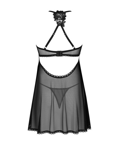 Пеньюар и трусики Obsessive Latinesa babydoll & thong XS/S - Фото №4
