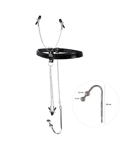 Бондажний набір із металевим анальним гаком №3 Art of Sex Blanca Bondage set with anal hook №3 - Фото №1
