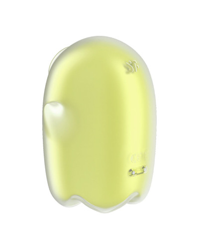 Вакуумний кліторальний стимулятор з вібрацією Satisfyer Glowing Ghost Yellow, світиться в темряві - Фото №4