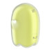 Вакуумний кліторальний стимулятор з вібрацією Satisfyer Glowing Ghost Yellow, світиться в темряві - Фото №4