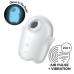 Вакуумный клиторальный стимулятор с вибрацией Satisfyer Glowing Ghost White, светится в темноте - Фото №1