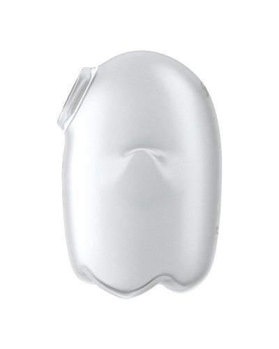 Вакуумный клиторальный стимулятор с вибрацией Satisfyer Glowing Ghost White, светится в темноте - Фото №3