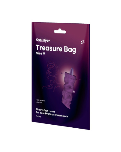 Мішечок для зберігання іграшок Satisfyer Treasure Bag M Violet - Фото №3