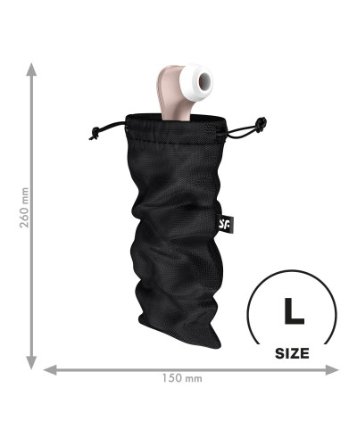 Мішечок для зберігання іграшок Satisfyer Treasure Bag L Black - Фото №1