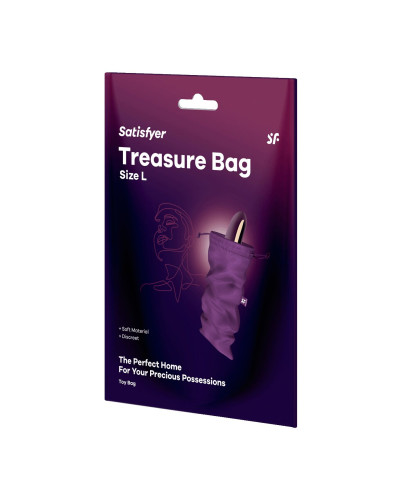Мешочек для хранения игрушек Satisfyer Treasure Bag L Violet - Фото №3