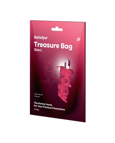 Мішечок для зберігання іграшок Satisfyer Treasure Bag L Pink - Фото №3