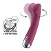 Вібратор з ротацією Satisfyer Spinning G-Spot 1 Red, плоский майданчик для стимуляції точки G - Фото №1