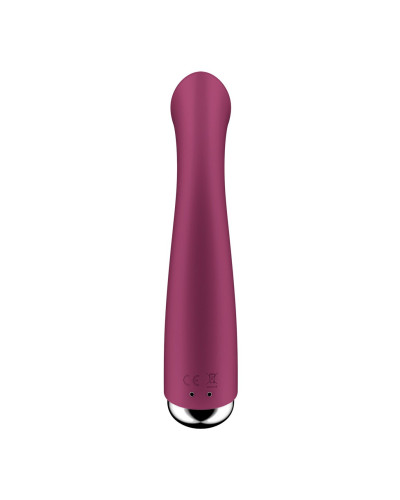 Вібратор з ротацією Satisfyer Spinning G-Spot 1 Red, плоский майданчик для стимуляції точки G - Фото №4