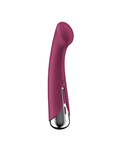 Вібратор з ротацією Satisfyer Spinning G-Spot 1 Red, плоский майданчик для стимуляції точки G - Фото №5