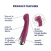 Вібратор з ротацією Satisfyer Spinning G-Spot 1 Red, плоский майданчик для стимуляції точки G - Фото №7
